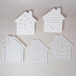 Molde de pastel de silicona para casa de playa grande ecológico hecho a mano S0888 chimenea pared de proyección a rayas PC categoría producto - Product Image 2