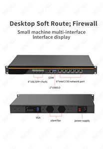 BKHD Personnalisé <span class=keywords><strong>1U</strong></span> Rackmount 6*2.5G LAN 4*1G/10G SFP/SFP+ B660 12ème~14ème Génération Intel I3 I5 I7 I9 Pare-feu de Sécurité Réseau VPN PFsense - Product Image 5