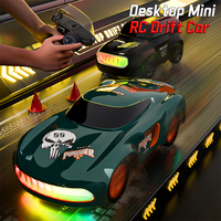 Coche de Carreras a Control Remoto Eléctrico de 2.4Ghz, Miniatura Portátil, Escala 1:64, de Plástico, para Niños, Regalos