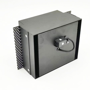 Современный дизайн, алюминиевый сплав, светодиодный светильник черного цвета с одной головкой <span class=keywords><strong>Ar111</strong></span> Cob-решетка, точечная лампа, квадратная, без обрезки для гостиной - Product Image 4