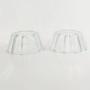 280ml Transparent High Borosilicate <strong>Glass</strong> <strong>Ramekin</strong> Bowl Customized Sprayed Color and Logo <strong>Glass</strong> Baking Cup with Flower Rim - Product Image 3