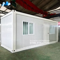 Maison conteneur préfabriquée mobile de 20 pieds, personnalisée en usine, résistante aux tremblements de terre, conception de maison conteneur en kit