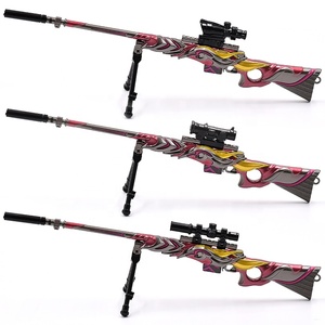 Accesorios de juego personalizados directos de fábrica, modelo de pistolas, llavero de Metal con 3 uds, Widget deslizante de miras telescópicas para lujo - Product Image 5