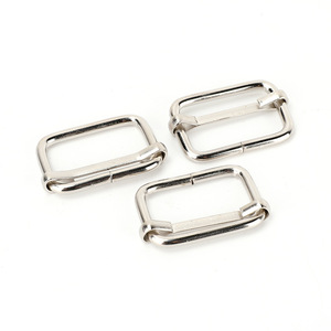 Metal D Ring Sliding <b>Buckle</b> Three Position Adjustable For Bags <b>Strap</b> Accessories Durable Zinc Alloy Hardware - Product Image 3