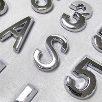 Nuevo estilo Metal cromo letras alfabeto moda DIY nombre joyería hallazgos artesanías para collar pulsera