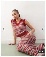Ensemble pull et jupe longue taille haute ajustée, col en V, style mode 2027, personnalisable