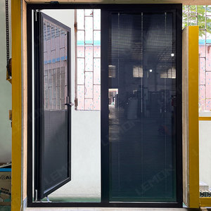 Volet roulant de sécurité en aluminium robuste, noir, résistant au vent, pour fenêtre à battants - Product Image 6