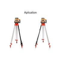Cina Menyediakan Langsung Tripod Alat Ukur Konstruksi Warna Merah dengan Panjang Terjangkau 1600cm dan Berat 3kg