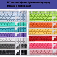 Clavier mécanique de haute qualité HXSJ P9 104 touches PBT Color, touches de clavier pour ordinateur