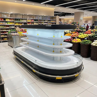 Vitrine réfrigérée commerciale ouverte sur le devant pour la présentation de charcuterie