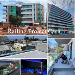 HDSAFE verre balcon garde-corps balustrade garde-corps verre feuilleté U canal Base bord <span class=keywords><strong>de</strong></span> mer Villa hôtel <span class=keywords><strong>Restaurant</strong></span> verre mains courantes - Product Image 6