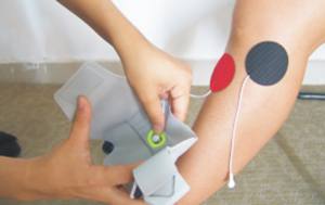 XFT TENS FES EMG 50cmm Almohadillas <span class=keywords><strong>de</strong></span> electrodos <span class=keywords><strong>de</strong></span> gel conductoras adhesivas circulares para fisioterapia - Product Image 6