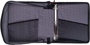 Free Sample BSCI Zipper Binder 2 Inch D-Rings 5 Subject File <b>Folder</b> Multiple <b>Pockets</b> 800 Sheet Capacity with Shoulder Strap - Product Image 6