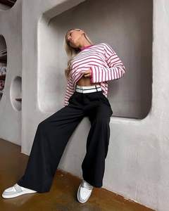 <span class=keywords><strong>Pantalon</strong></span> large élégant et minimaliste, style <span class=keywords><strong>chic</strong></span>, <span class=keywords><strong>taille</strong></span> S-2XL, pour le travail et les loisirs, <span class=keywords><strong>blanc</strong></span>, <span class=keywords><strong>pantalon</strong></span> palazzo pour femmes, <span class=keywords><strong>pantalon</strong></span> large pour femmes - Product Image 5