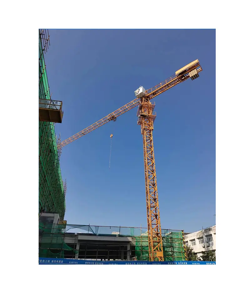 used China building tower crane 6010-6 secondhand construction machine flat top tower crane