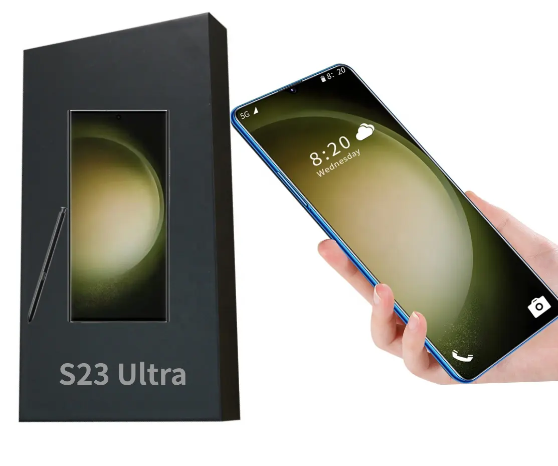 Original S23 U Itra Big Screen 7.2inch 16GB+1TB Mobile Phone 5G Unlocked Dual Sim Cards 6800mah Battery Android 13 Smartphone