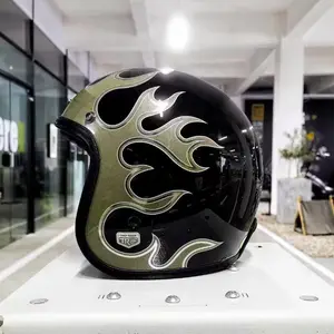 オートバイ用ヘッドガード電動モーターサイクルヘルメットカーボンファイバーカスタムヘルメット
