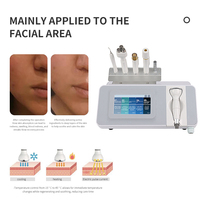 Vente en gros d'équipement de beauté portable multifonctionnel six en un anti-âge pour le visage avec logo personnalisé pour le lifting du visage