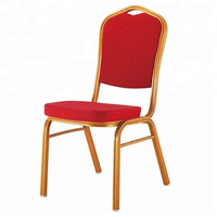 Chaises de banquet empilables en métal robustes de style ferme pour l'extérieur, idéales pour les restaurants, événements, mariages et hôtels (vente en gros)