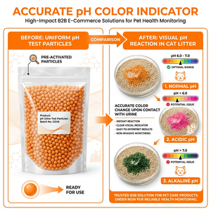 Prueba de Orina Premium con Indicador de pH, Monitor de Salud Felina, Indicador de Cama de Arena que Cambia de Color, Seguimiento Urinario Felino No Invasivo - Product Image 6