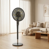 Ventilador de Pedestal Eléctrico con Motor de CC de Cobre Puro, Control Remoto, Altura Ajustable, 7 Aspas Oscilantes, Eficiencia Energética Clase A+++.
