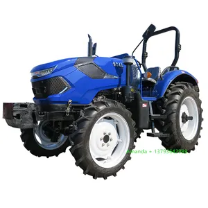 Tractores agrícolas con cabina de CA para agricultura, 70hp 80hp 85hp 4WD