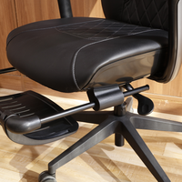 Chaise de massage ergonomique de luxe moderne et portable pour PDG, avec siège réglable 4D et repose-pieds, à vibration, en promotion