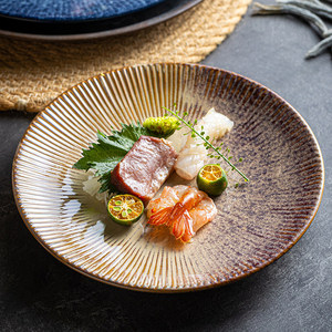 Japanese Cuisine Tableware, <strong>Creative</strong> Ceramic <strong>Plates</strong>, Shallow <strong>Plates</strong>, Steak <strong>Plates</strong>, Western-style <strong>Plates</strong>, Cake <strong>Plates</strong> - Product Image 1