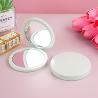 Miroir à main en métal petit miroir compact rond à main miroir cosmétique personnalisé miroir vintage à main