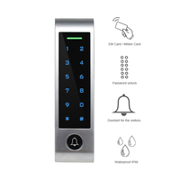 Control de Acceso con Teclado Táctil WiFi Tuya, Lector de Tarjetas RFID de 125KHz y 13.56MHz con Timbre/Campanilla, Compatible con Control por Voz de Amazon Alexa