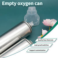 Bombe aérosol vide pour oxygène, conteneur aérosol vide pour oxygène, boîte en fer blanc vide pour oxygène, conteneur aérosol vide pour oxygène pour camping en extérieur