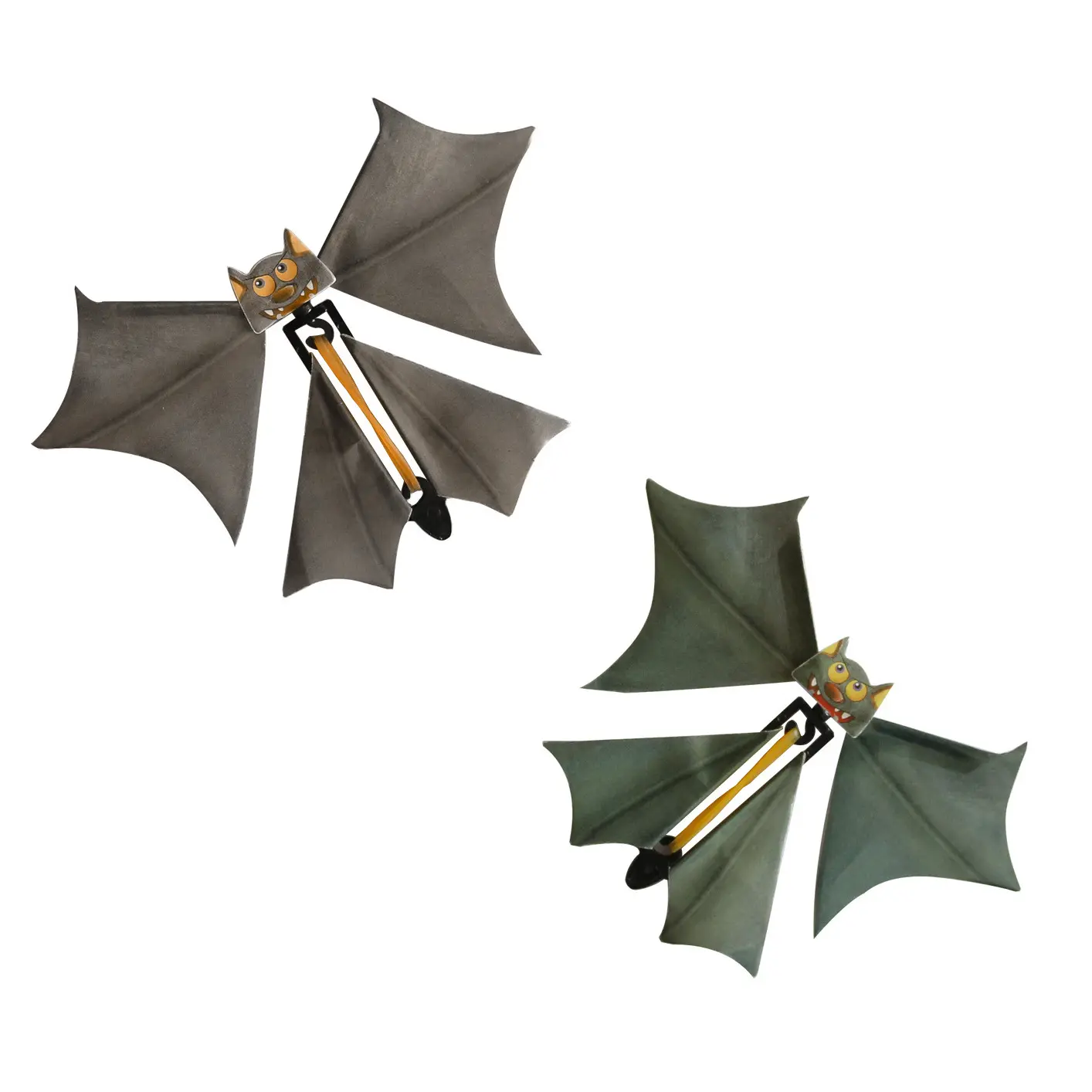 Venda quente Magia Prop Flying Bat Rubber Band Wind Up Papel Flying Bat Engraçado Surpresa Prank Joke Brinquedo Mágico Para Crianças Crianças