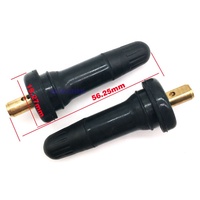Valve TPMS noire pour pneus sans chambre à air avec capteur pour GMC, Chevy, Buick, Ford