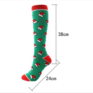 Calcetines Navideños Hasta la Rodilla <span class=keywords><strong>para</strong></span> Mujer, Calcetines con Diseño de Reno y Árbol, Regalo Navideño Popular - Product Image 2