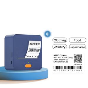 Detgger P1 <span class=keywords><strong>Mini</strong></span> imprimante d'étiquettes intelligente, code-barres, Logo autocollant, Machine d'impression, dent bleue, Android iOS - Product Image 1