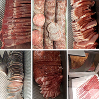 Mesin Pemotong Daging Otomatis untuk Sosis Ham Komersial, Irisan Daging Segar, Steak, Daging Sapi Kering, Keju, Babi, Iga, Daging Kambing