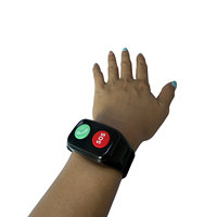 Bracelet intelligent 4G LTE avec fonction SOS d'urgence pour personnes âgées, enfants et adultes, contrôle de la santé, détection de chute, suivi GPS, fréquence cardiaque, compteur de pas