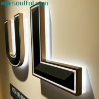 Installation DIY Super Facile, Lettres en Aluminium avec Éclairage LED 3D, Lettres Personnalisées, Décoration Professionnelle