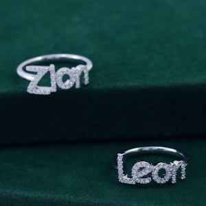 2025 Newest Style Letter <strong>Rings</strong> Customized <strong>Name</strong> <strong>Ring</strong> <strong>Personalised</strong> 10k Solid for Men and Women Engagement <strong>Rings</strong> for Couples - Product Image 6