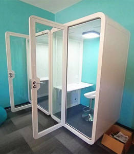 Cabina <span class=keywords><strong>de</strong></span> Oficina Móvil con Material <span class=keywords><strong>de</strong></span> Reducción <span class=keywords><strong>de</strong></span> Ruido Privada, Cabinas <span class=keywords><strong>de</strong></span> Oficina <span class=keywords><strong>Usadas</strong></span> en <span class=keywords><strong>Venta</strong></span>, Cabina Telefónica <span class=keywords><strong>de</strong></span> Vidrio Laminado - Product Image 3