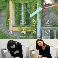 Mini pulvérisateur de poche Portable ABS Bidet pour l'hygiène féminine nettoyage pour bébé nettoyage des fesses application de toilette salle de bain appartement