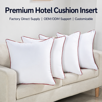 Coussin d'insertion carré blanc pour hôtel, coussin intérieur pour maison d'hôtes, club-house, complexe hôtelier, appartement - Vente en gros usine, fournisseur OEM professionnel
