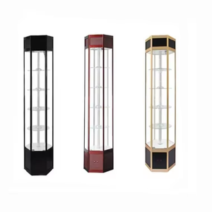 Vitrina de exhibición de vidrio transparente de juguete vitrina de exhibición de porcelana giratoria - Product Image 3