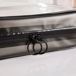 Travel Transparent Waterproof <b>Toiletry</b> Custom Logo Clear Makeup Pouch Washable Pvc Cosmetic <b>Storage</b> Bag 3 Piece Set - Product Image 6