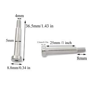 Pabrik grosir 304 soket Hex baja tahan karat baut bahu M4 benang 5mm sekrup bahu Dia 25mm - Product Image 3