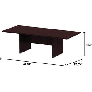 Table de conférence rectangulaire réglable en bois d'acajou série Alera Valencia 94,5 l x 41,38 prof x 29,5 h pour hôtels et mobilier de bureau - Product Image 1