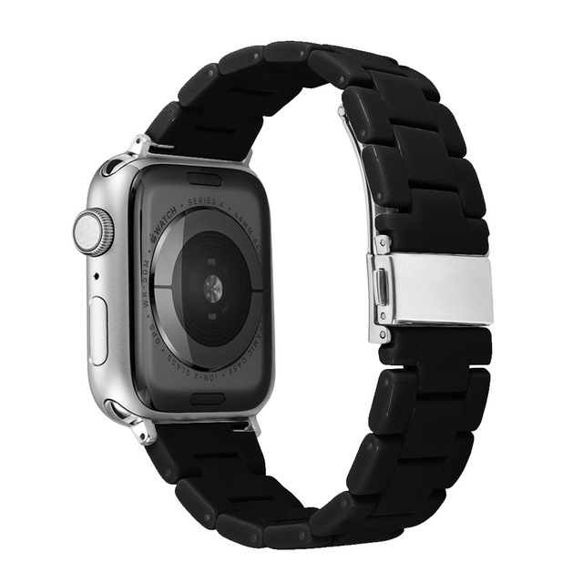 Fashion Hot Watch Bands for Apple Watch 9 Ultra Candy Resin Acrylic Three Beads Straps Colorful Watchband for Apple