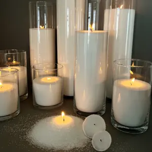 La bougie perlée naturelle a granulé la cire colorée noire de sable pour la bougie faisant la décoration d'événement