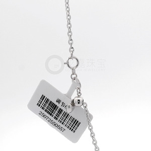 Glam High End Polished White Pt950 Fine Adjustable Pendant Chain Unisex Daily <b>Stack</b> Platinum Jewelry Gift - Product Image 4