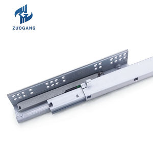 隠し引き出しスライド3倍のプッシュツーオープン隠し伸縮レールキッチンキャビネット家具45mm中国工場 - Product Image 3